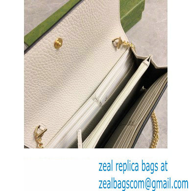 Gucci GG Marmont chain wallet 546585 White - Click Image to Close