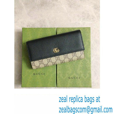 Gucci GG Marmont continental wallet 456116 Black - Click Image to Close