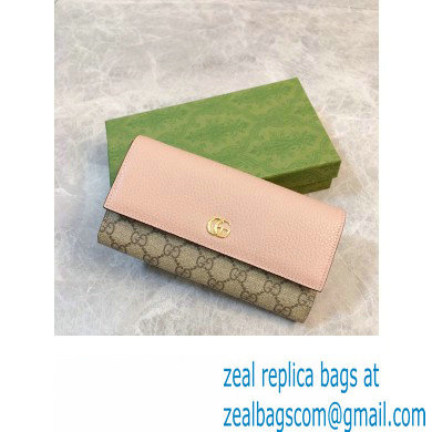 Gucci GG Marmont continental wallet 456116 Pink - Click Image to Close