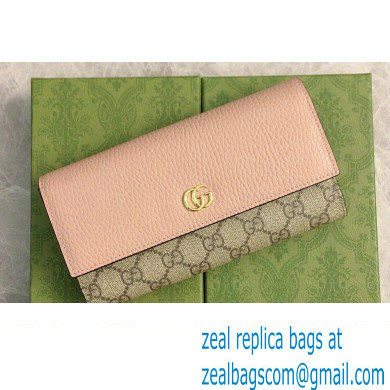 Gucci GG Marmont continental wallet 456116 Pink