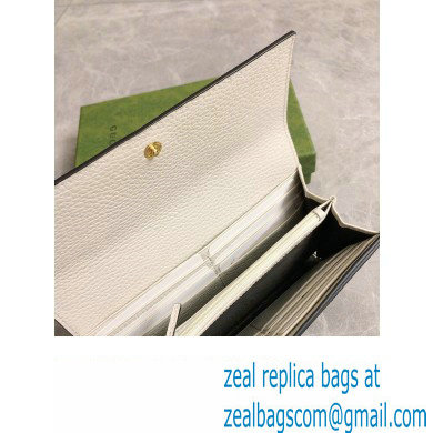Gucci GG Marmont continental wallet 456116 White