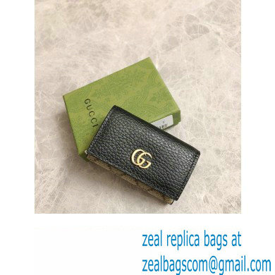 Gucci GG Marmont key case wallet 456118 Black - Click Image to Close