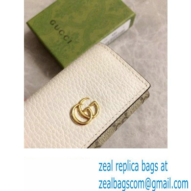 Gucci GG Marmont key case wallet 456118 White