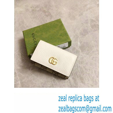 Gucci GG Marmont key case wallet 456118 White