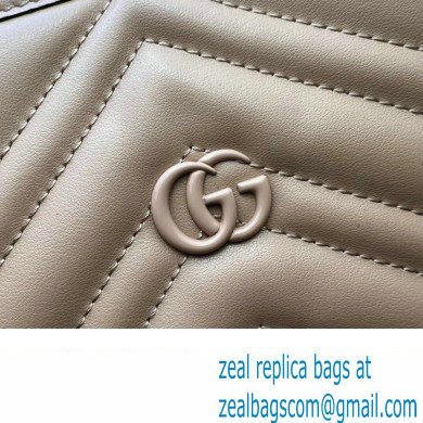 Gucci GG Marmont large tote bag 739684 matelasse chevron leather Beige 2024 - Click Image to Close
