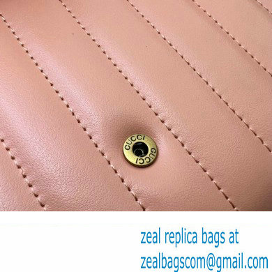 Gucci GG Marmont matelasse mini Bag 474575 Leather Peach