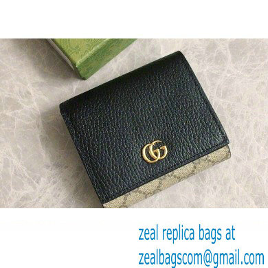 Gucci GG Marmont medium wallet 598587 Black - Click Image to Close