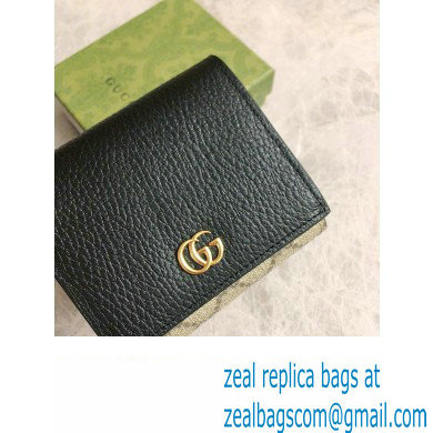 Gucci GG Marmont medium wallet 598587 Black - Click Image to Close