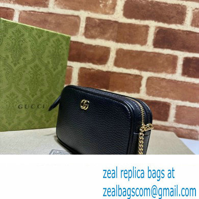 Gucci GG Marmont mini shoulder bag 772759 leather Black - Click Image to Close