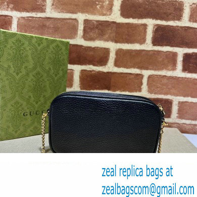 Gucci GG Marmont mini shoulder bag 772759 leather Black - Click Image to Close
