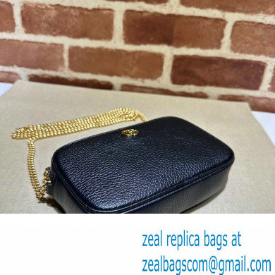 Gucci GG Marmont mini shoulder bag 772759 leather Black - Click Image to Close