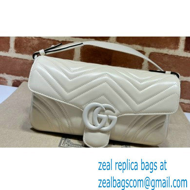 Gucci GG Marmont shoulder bag 734814 leather White with Brass hardware 2024