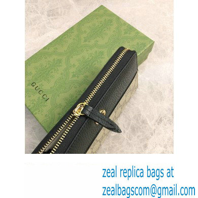 Gucci GG Marmont zip around wallet 456117 Black