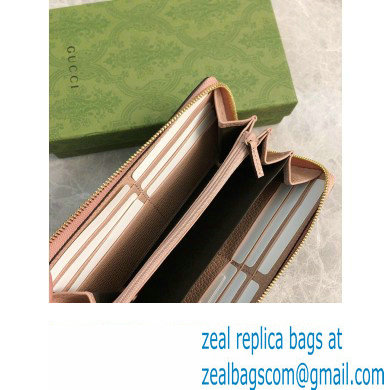 Gucci GG Marmont zip around wallet 456117 Pink
