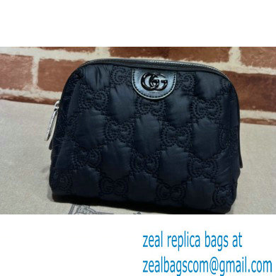 Gucci GG Matelasse beauty case bag 726047 Nylon Black