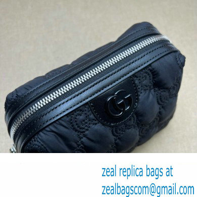 Gucci GG Matelasse beauty case bag 726047 Nylon Black