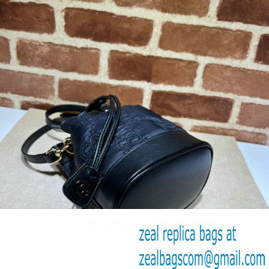 Gucci GG Matelasse bucket bag 728231 Nylon Black - Click Image to Close