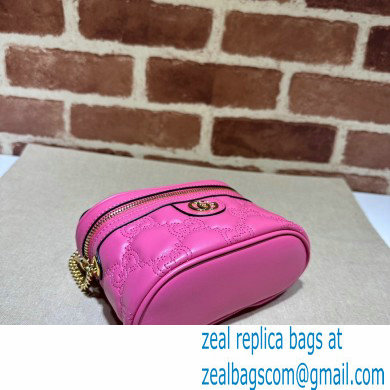 Gucci GG Matelasse top handle mini bag ?23770 Fuchsia - Click Image to Close