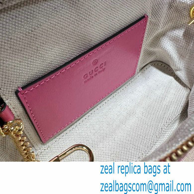 Gucci GG Matelasse top handle mini bag ?23770 Fuchsia - Click Image to Close