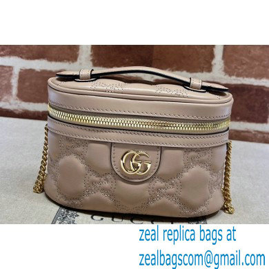 Gucci GG Matelasse top handle mini bag ?23770 Nude