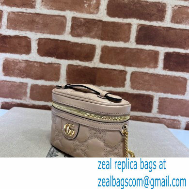 Gucci GG Matelasse top handle mini bag ?23770 Nude