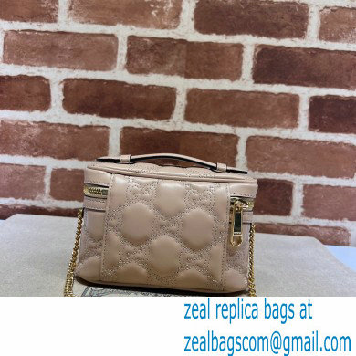 Gucci GG Matelasse top handle mini bag ?23770 Nude - Click Image to Close