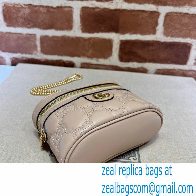 Gucci GG Matelasse top handle mini bag ?23770 Nude