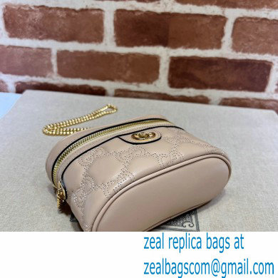 Gucci GG Matelasse top handle mini bag ?23770 Nude - Click Image to Close