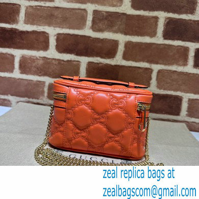 Gucci GG Matelasse top handle mini bag ?23770 Orange - Click Image to Close