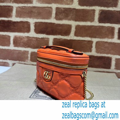 Gucci GG Matelasse top handle mini bag ?23770 Orange - Click Image to Close