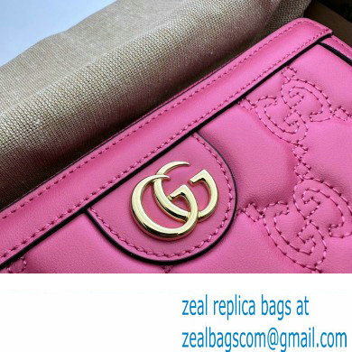 Gucci GG Matelasse zip-around wallet 723784 in Pink leather - Click Image to Close