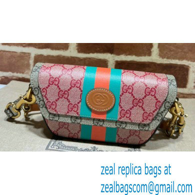 Gucci GG Supreme Web top handle mini bag 723762 Multicolour 2024