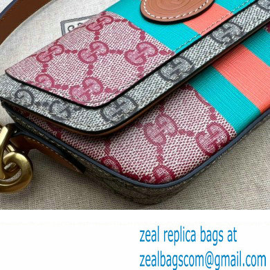 Gucci GG Supreme Web top handle mini bag 723762 Multicolour 2024