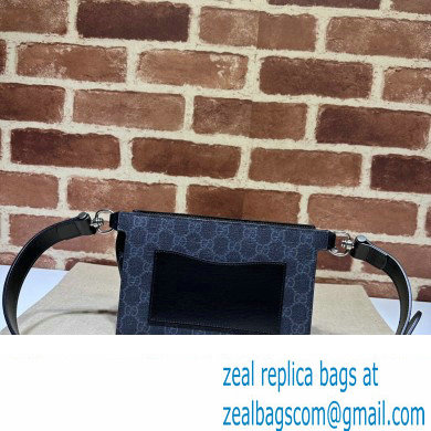 Gucci GG belt bag with Interlocking G 746300 Grey and black GG Supreme canvas 2024