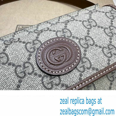 Gucci GG belt bag with Interlocking G 746300 beige and ebony Supreme 2024