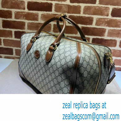 Gucci GG canvas Duffle bag with Interlocking G 696014 Beige 2023