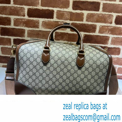 Gucci GG canvas Duffle bag with Interlocking G 696014 Beige 2023