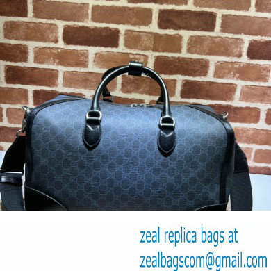 Gucci GG canvas Duffle bag with Interlocking G 696014 Black 2023 - Click Image to Close