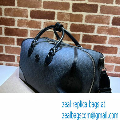 Gucci GG canvas Duffle bag with Interlocking G 696014 Black 2023