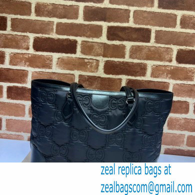 Gucci GG matelasse medium tote bag 631685 Nylon Black