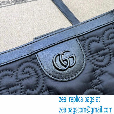 Gucci GG matelasse medium tote bag 631685 Nylon Black - Click Image to Close