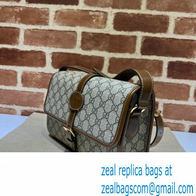 Gucci GG messenger bag with Interlocking G 745679 Beige