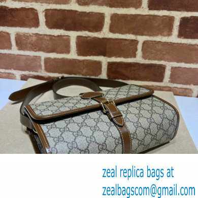 Gucci GG messenger bag with Interlocking G 745679 Beige