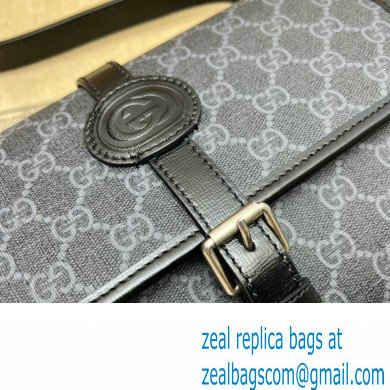 Gucci GG messenger bag with Interlocking G 745679 Black - Click Image to Close
