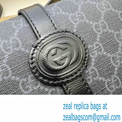 Gucci GG messenger bag with Interlocking G 745679 Black