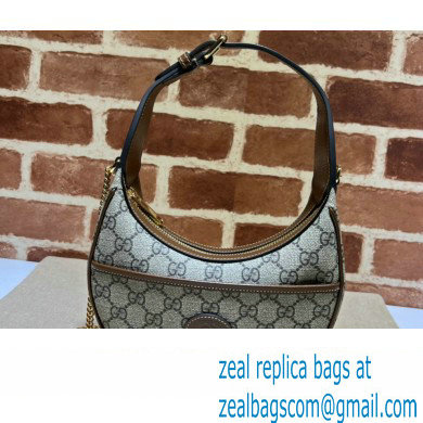 Gucci Half-moon-shaped mini bag with Interlocking G 726843 GG canvas Beige - Click Image to Close