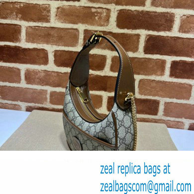 Gucci Half-moon-shaped mini bag with Interlocking G 726843 GG canvas Beige - Click Image to Close