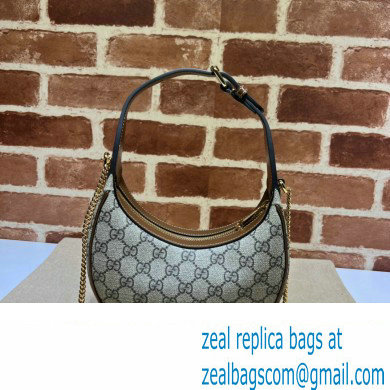 Gucci Half-moon-shaped mini bag with Interlocking G 726843 GG canvas Beige - Click Image to Close