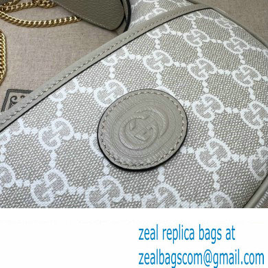 Gucci Half-moon-shaped mini bag with Interlocking G 726843 GG canvas Oatmeal - Click Image to Close