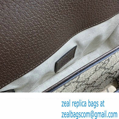 Gucci Horsebit 1955 Mini shoulder bag 774209 Beige and ebony GG Supreme canvas
